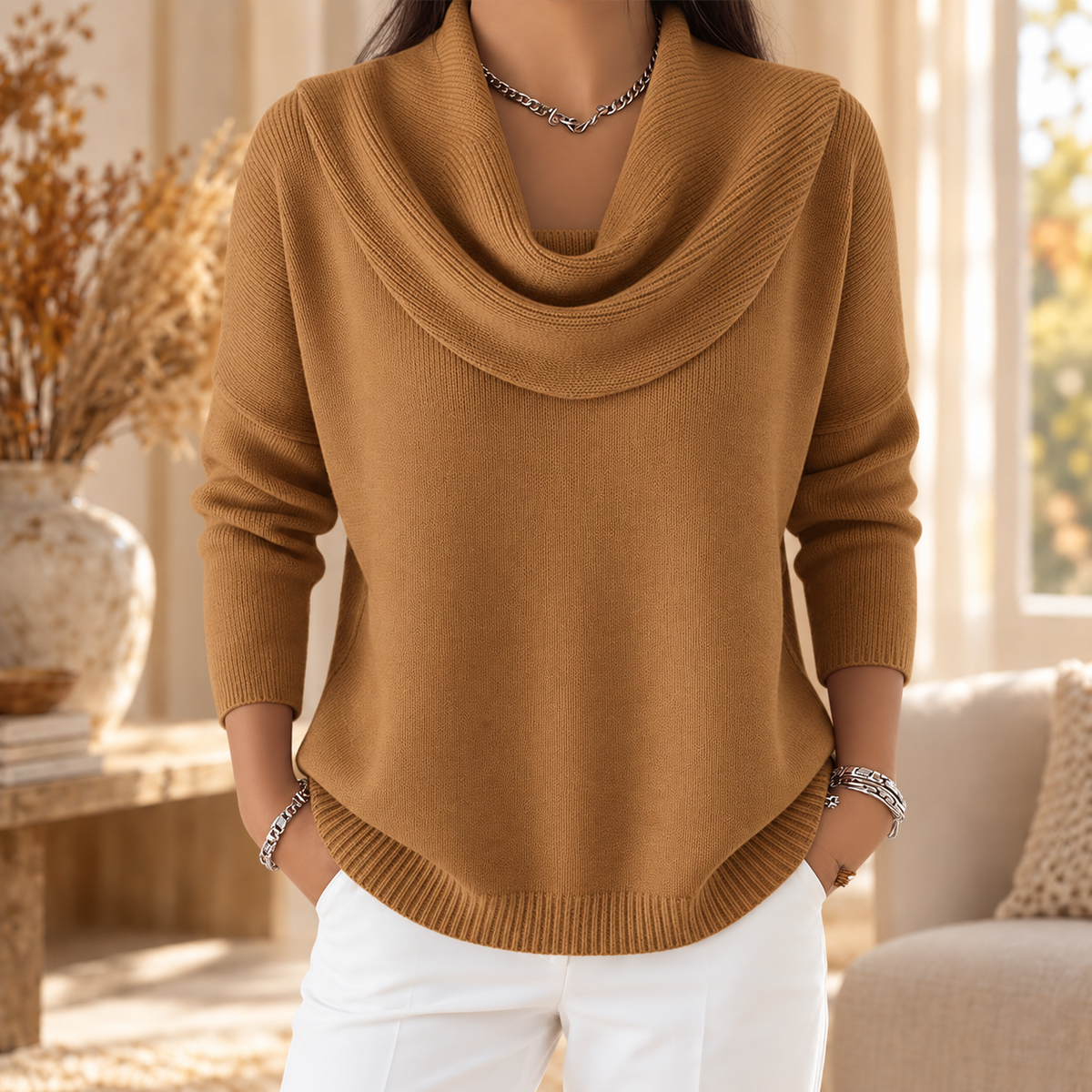 Juliette | Cowl Neck Jumper