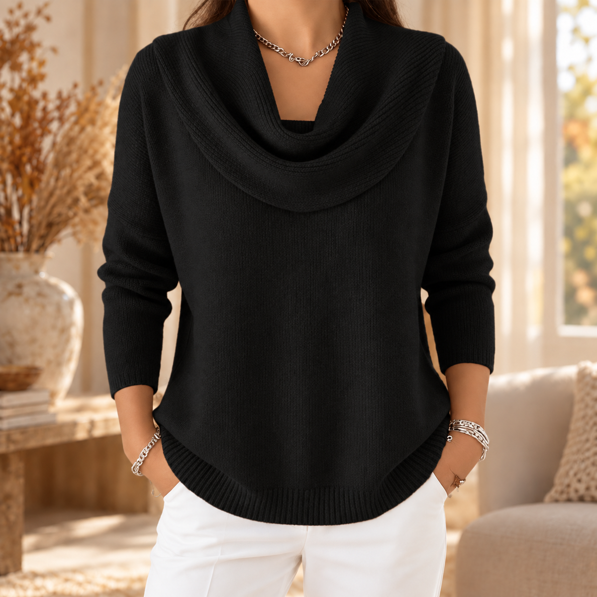 Juliette | Cowl Neck Jumper