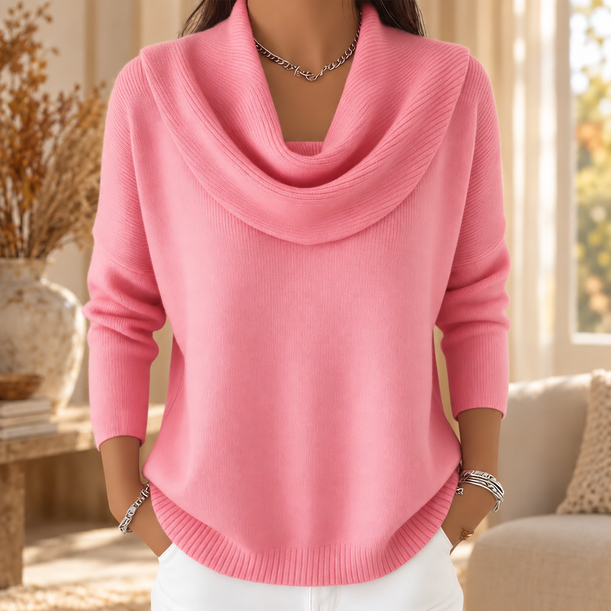 Juliette | Cowl Neck Jumper