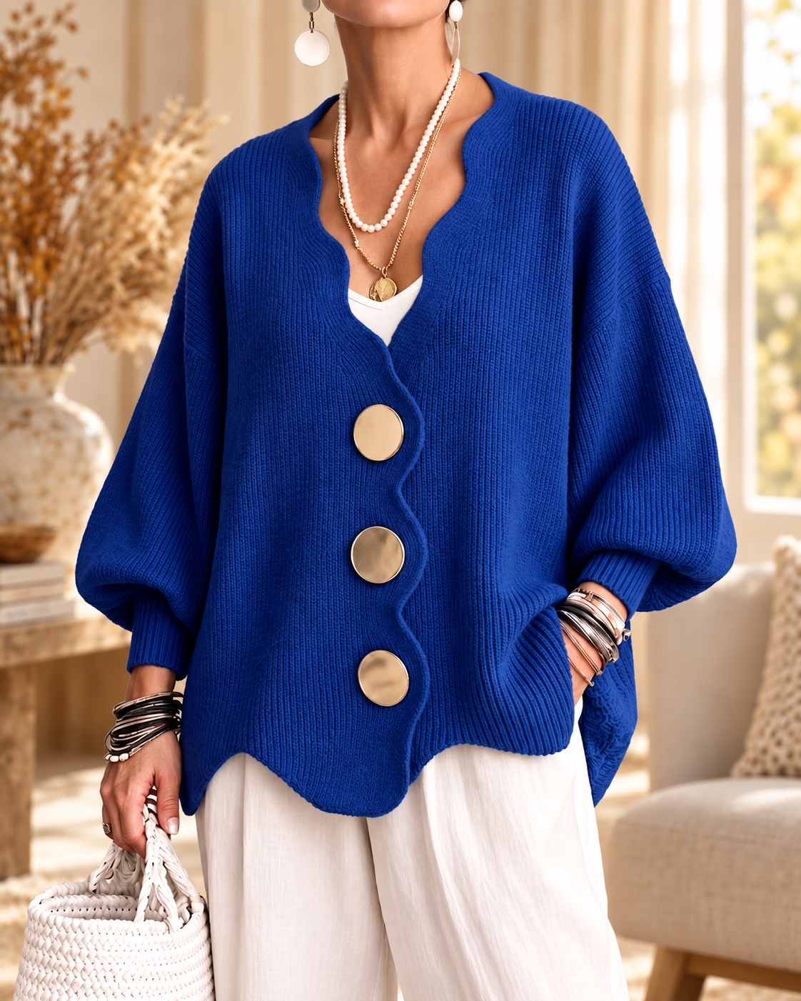 Madison | Relaxed Button Cardigan