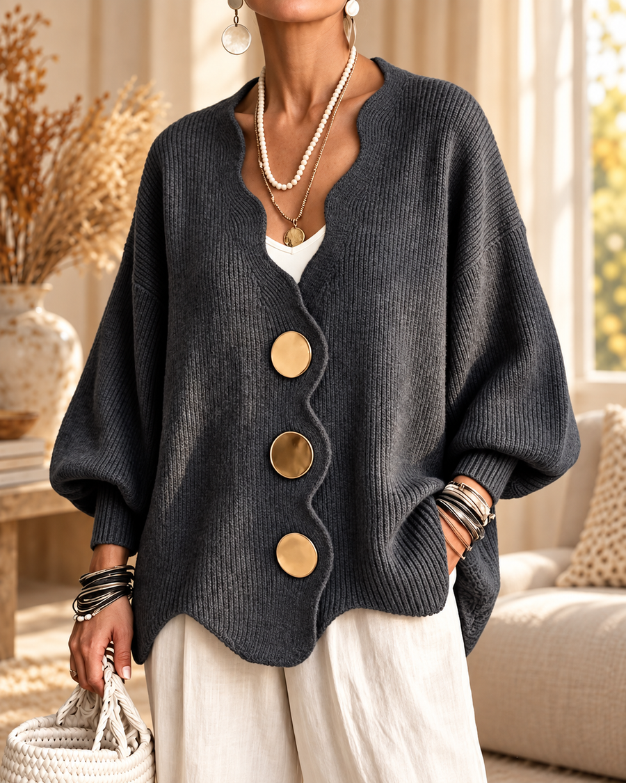 Madison | Relaxed Button Cardigan