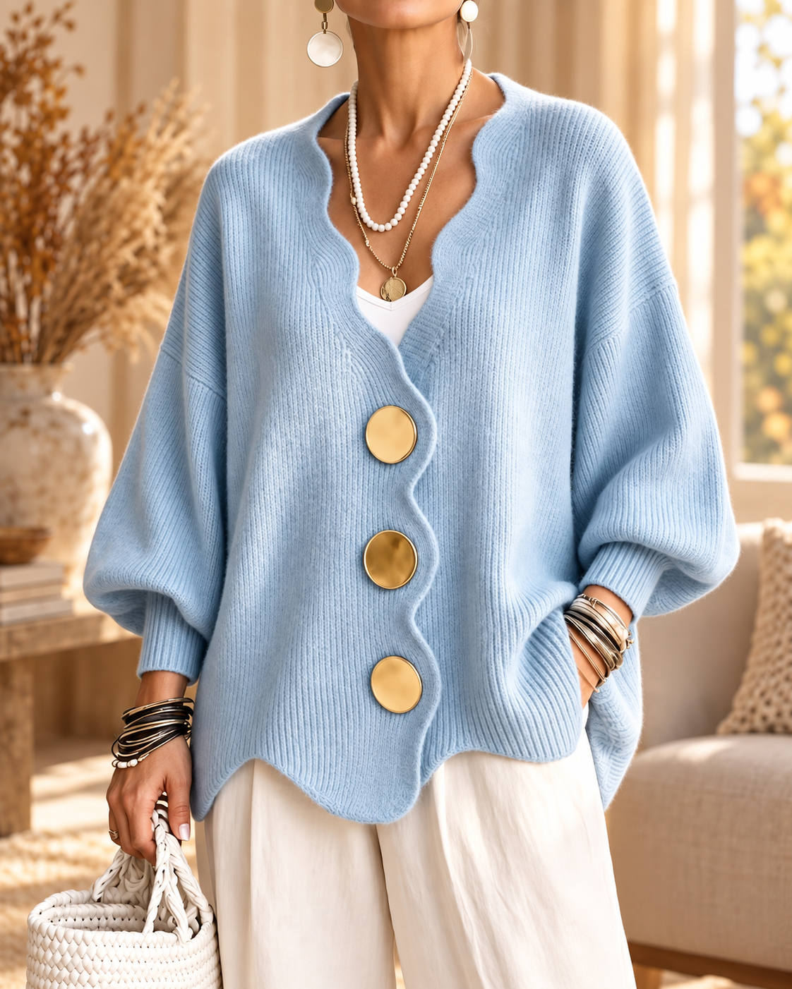 Madison | Relaxed Button Cardigan
