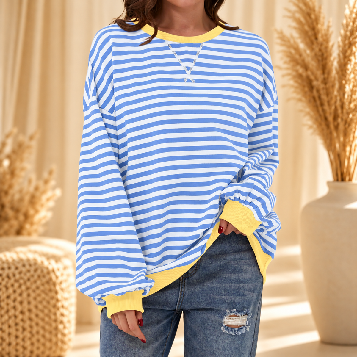Lesley | Striped Sweatshirt