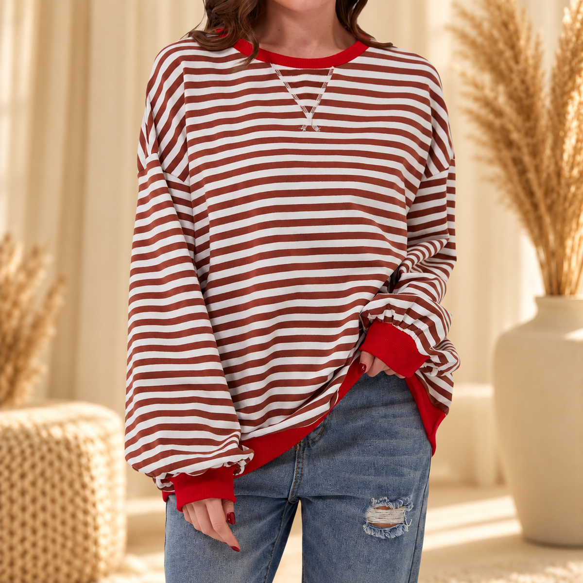 Lesley | Striped Sweatshirt