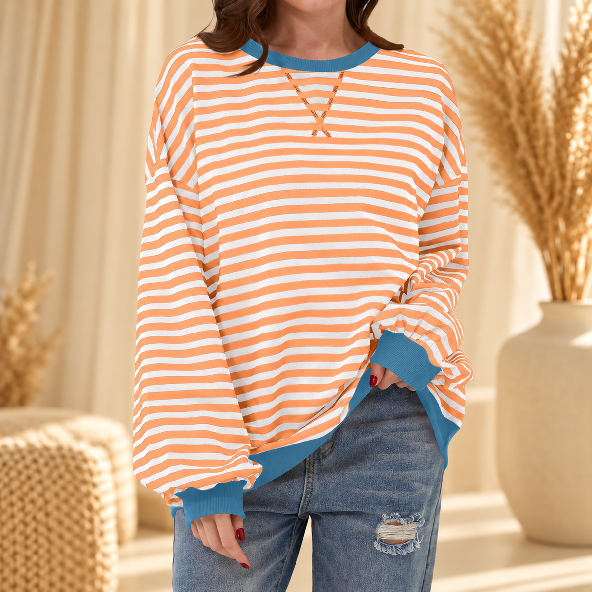 Lesley | Striped Sweatshirt