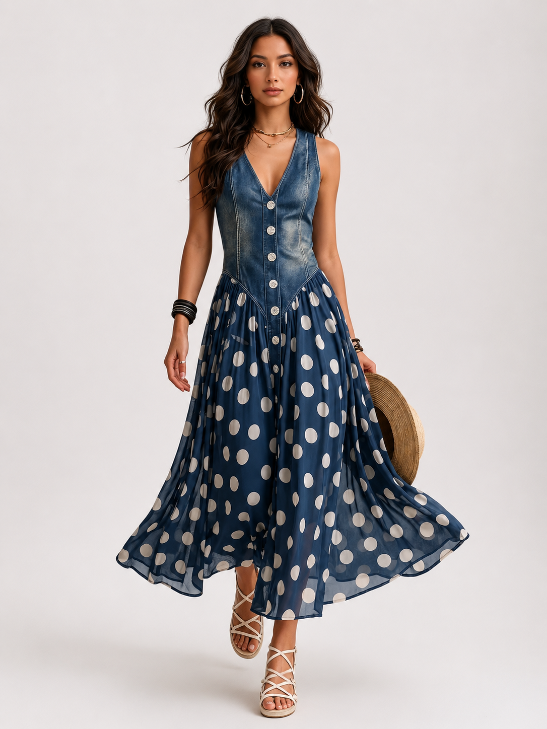 Elena | Elegant Denim Dress