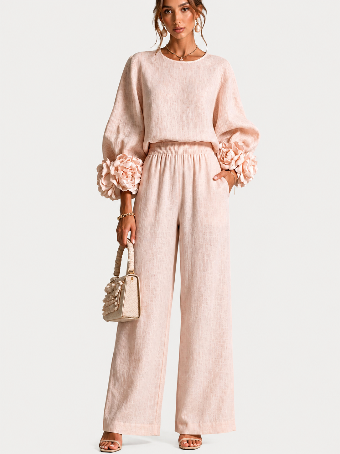 ROSALIE | FLORAL CUFF TWO-PIECE SET