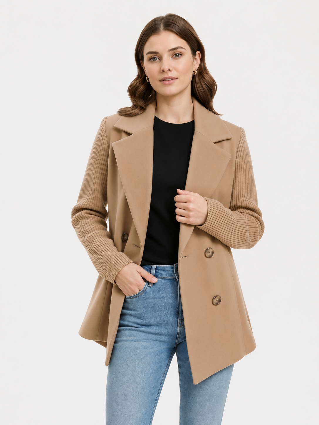 Corinne | Relaxed Ribbed Blazer Coat