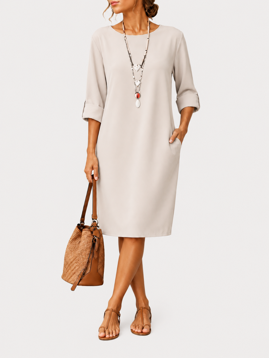 Odette | Tummy-Contouring Midi Dress