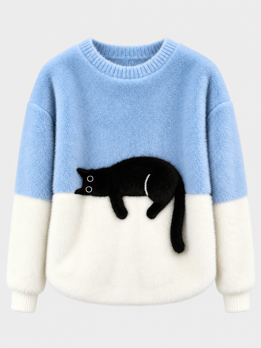 KIMMY | ELEGANT CAT PRINT JUMPER