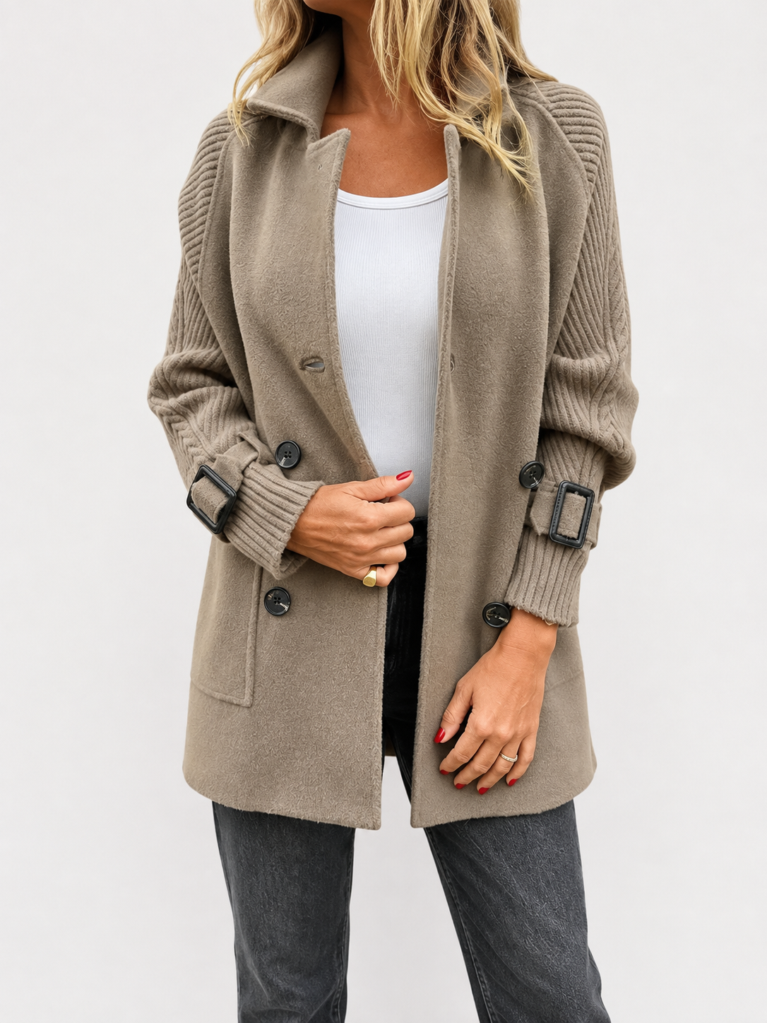 Isola | Knit Sleeve Coat