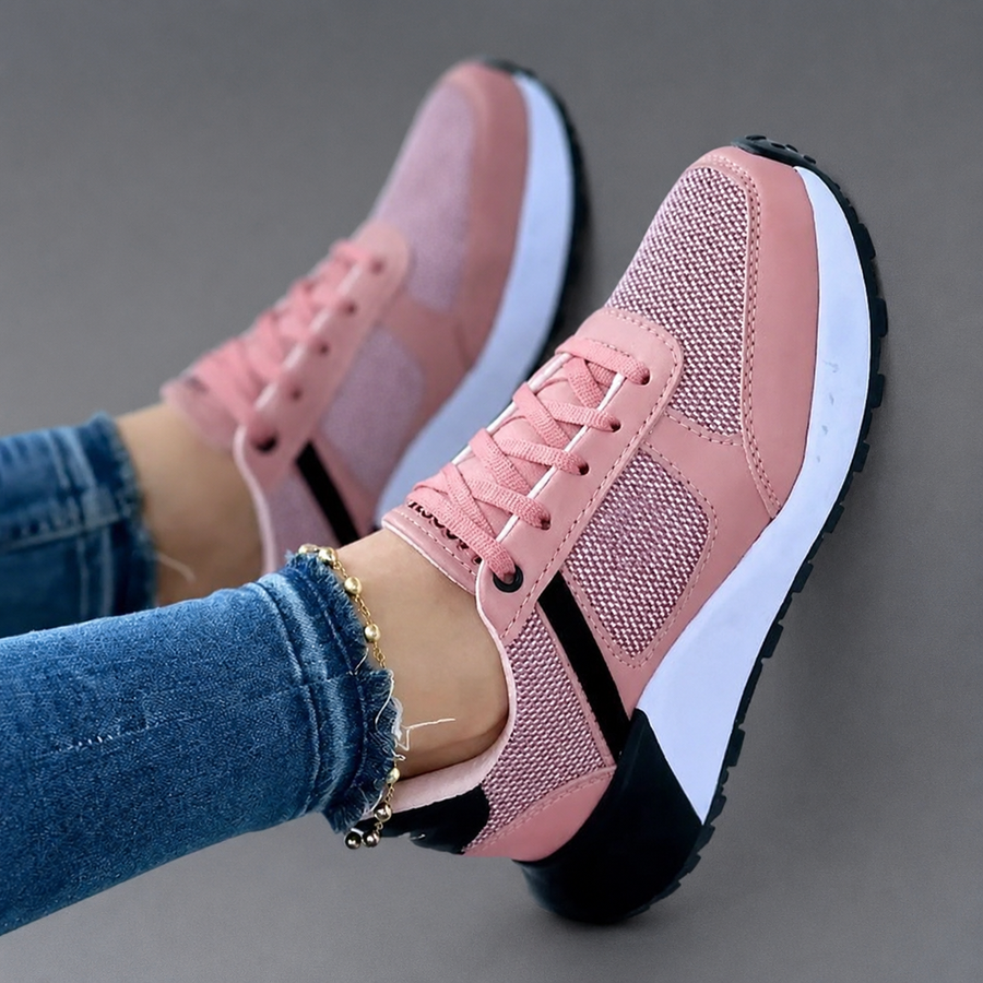 Lily | Casual Lace-Up Vulcanised Orthopaedic Trainers