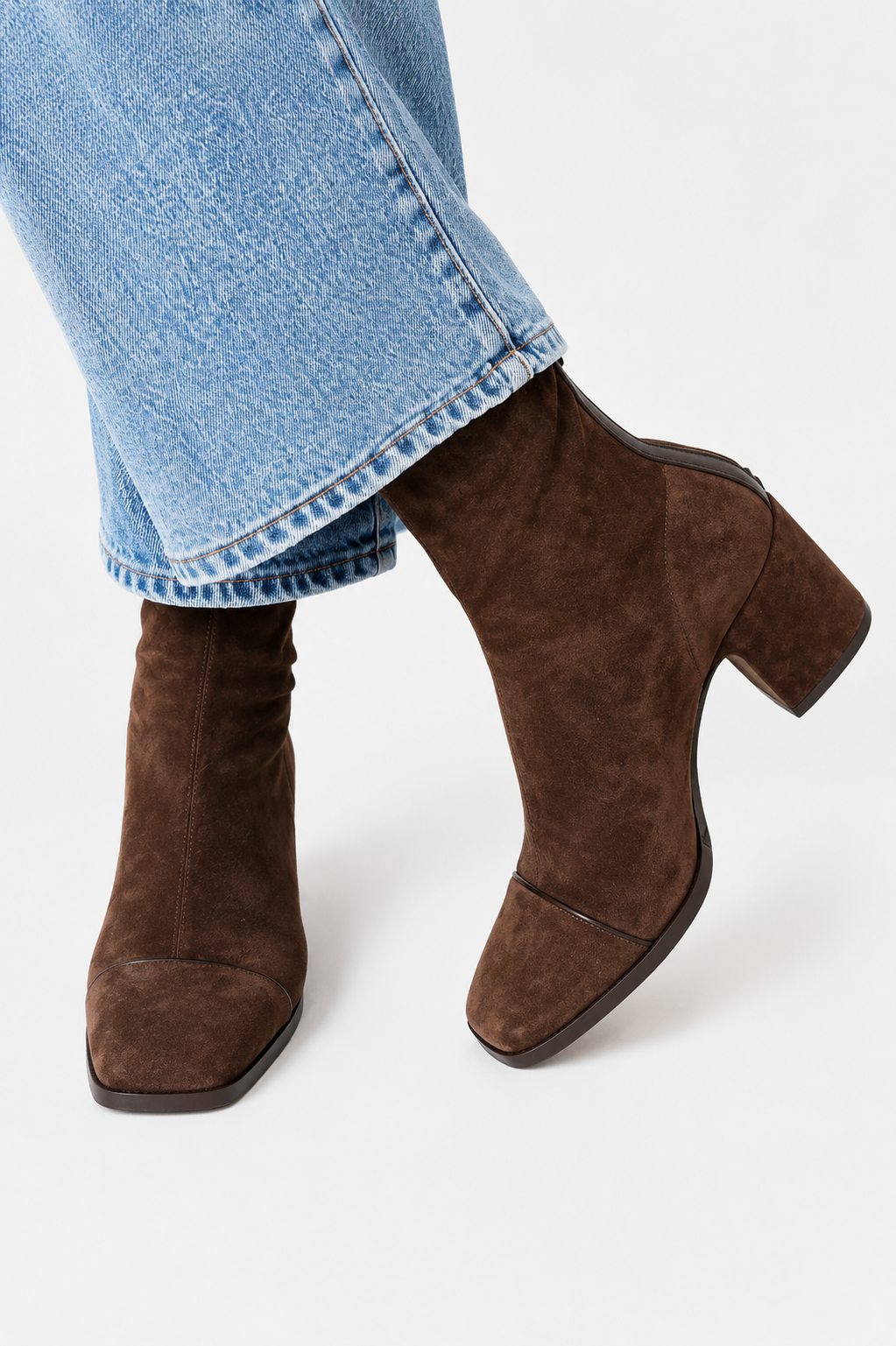 Gemma | Square Toe Heeled Boots