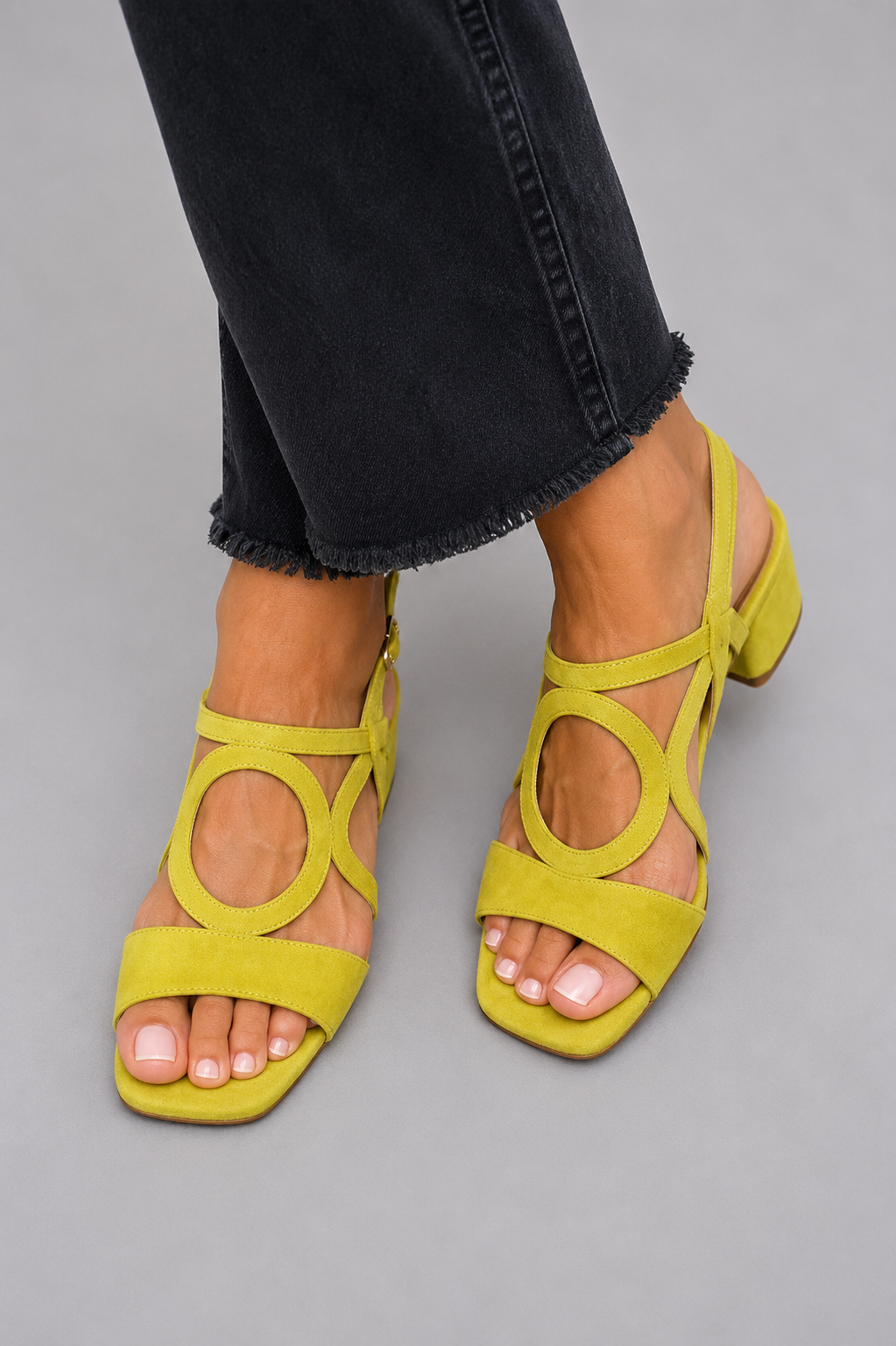 Cedra | Lime Pop Heeled Sandals