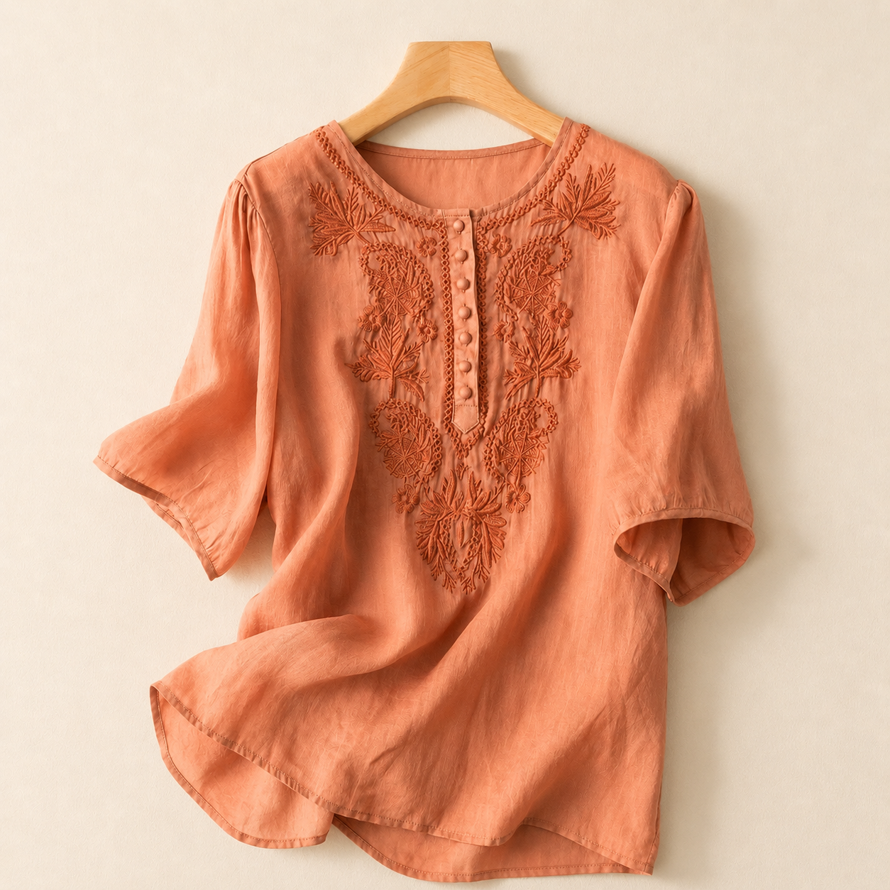 Lois | Classic Embroidered Blouse