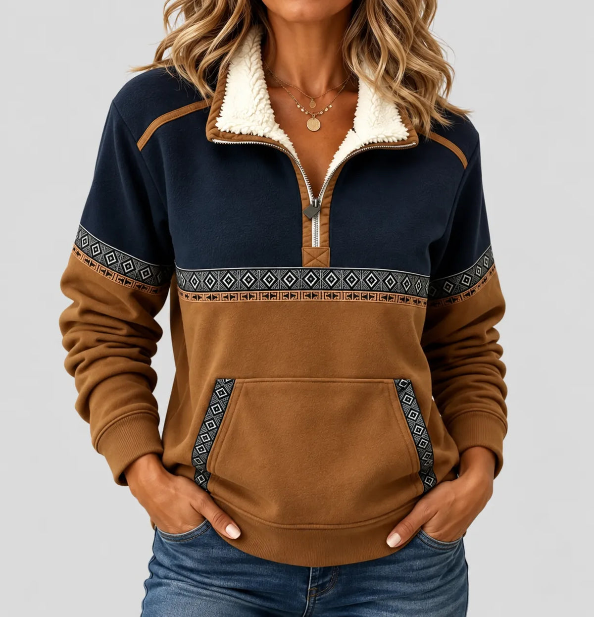 Ermé | Half-Zip Collared Jumper