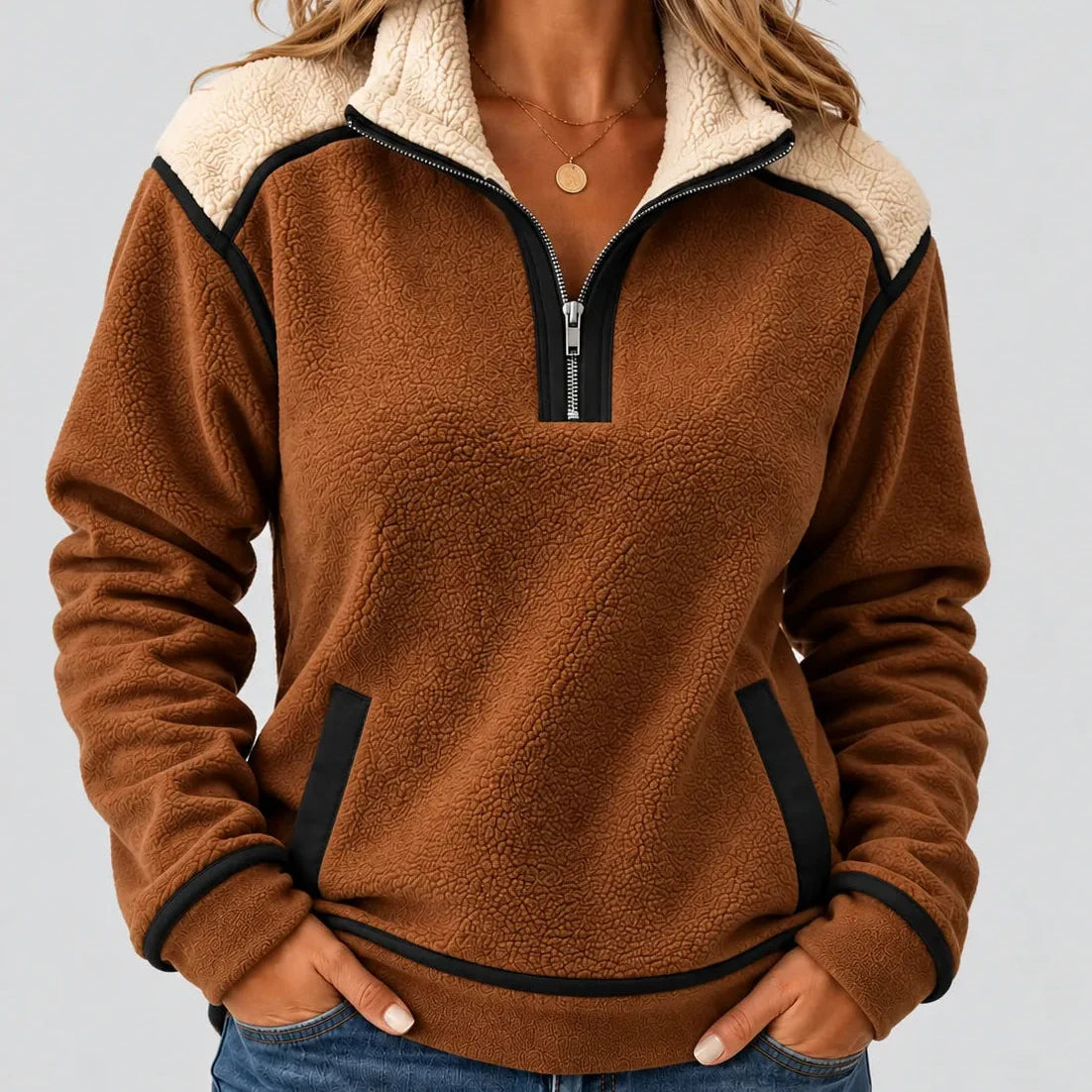 Ermé | Half-Zip Collared Jumper