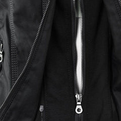 Cordelia | Elegant Hooded Biker Jacket
