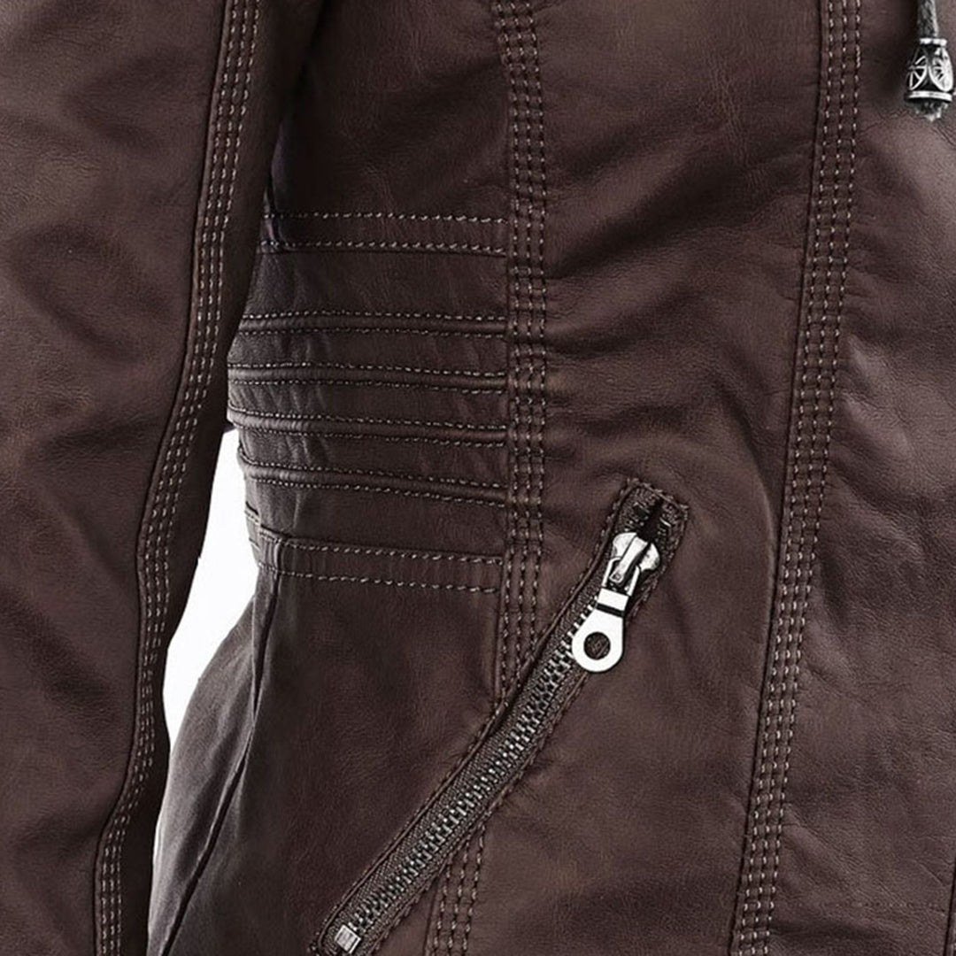 Loretta | Hooded Biker Jacket