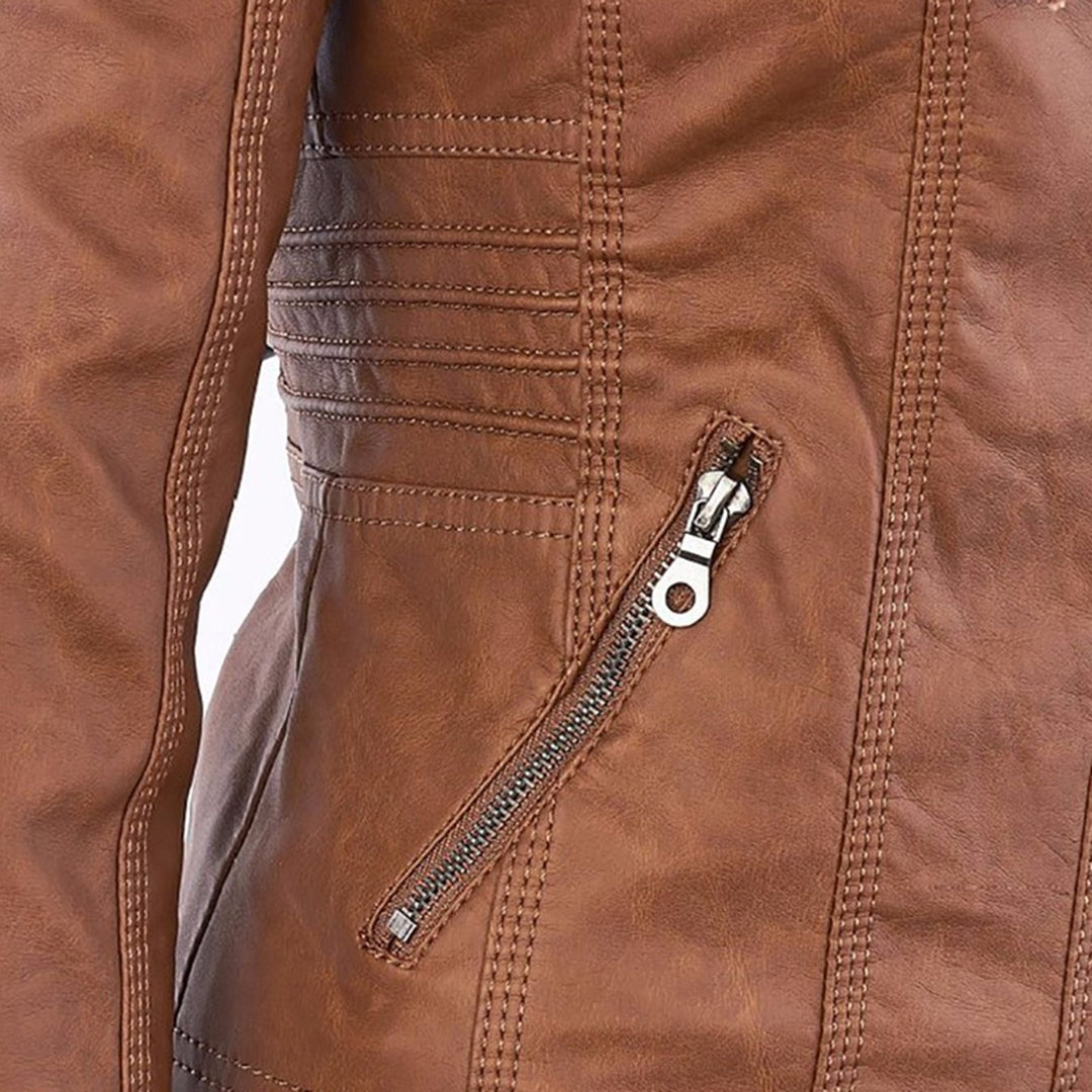 Sveva | Classic Vegan Leather Jacket