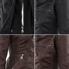 Sveva | Classic Vegan Leather Jacket