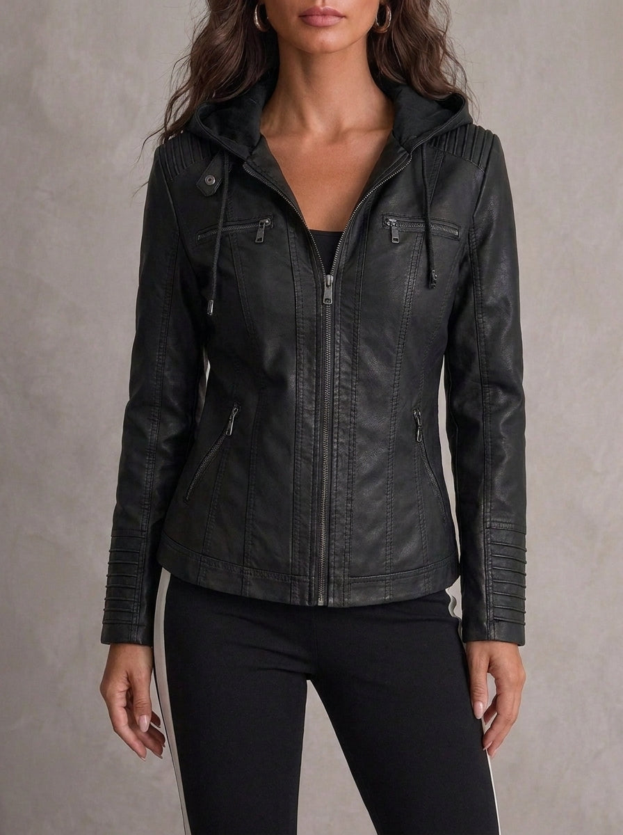 Mercedes - Chaqueta de Piel Resistente y Elegante