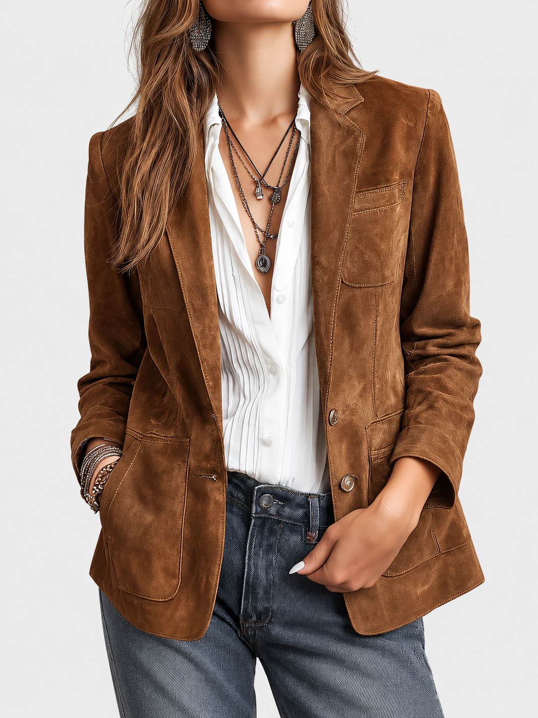 Cristina | Vintage Brown Blazer