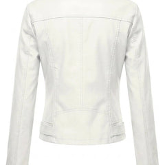 Soledad | Hooded Leather-Look Biker Jacket