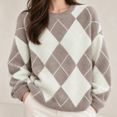 Elodie | Argyle Jumper