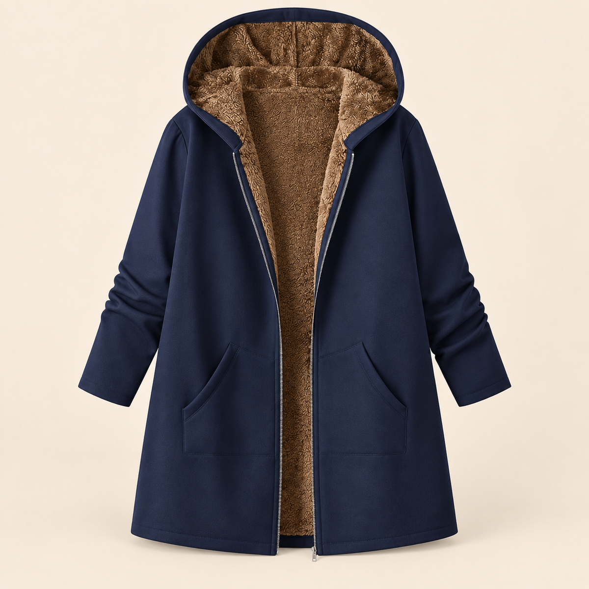 Evelyn | Cozy Hooded Coat