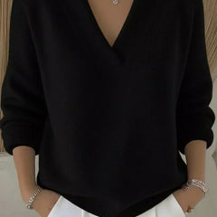 Vivelle | Relaxed V-Neck Jumper