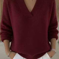Vivelle | Relaxed V-Neck Jumper