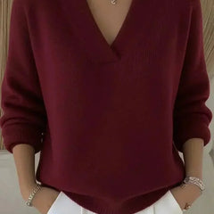 Verina | Elegant V Neck Jumper