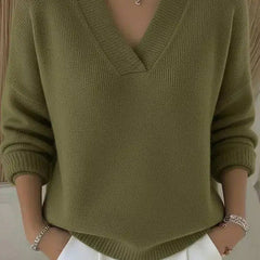 Verina | Elegant V Neck Jumper