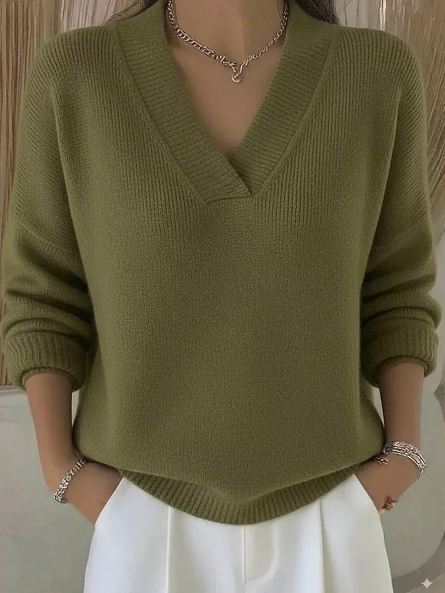 Viola | Soft V-Neck Jumper