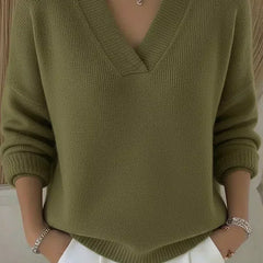 Vivelle | Relaxed V-Neck Jumper