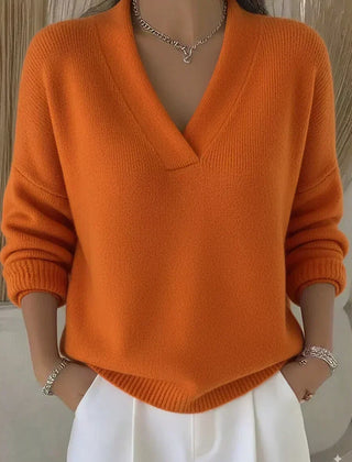 Vivelle | Relaxed V-Neck Jumper
