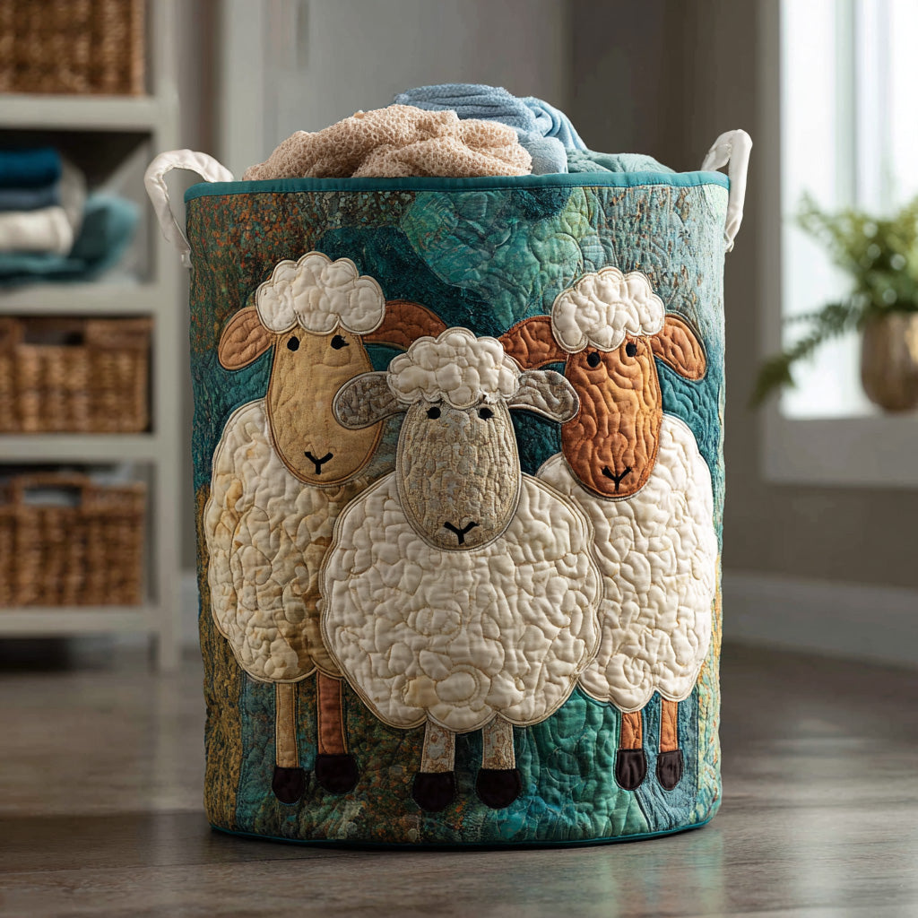 Bella | Fluff Parade Quilted Laundry Basket