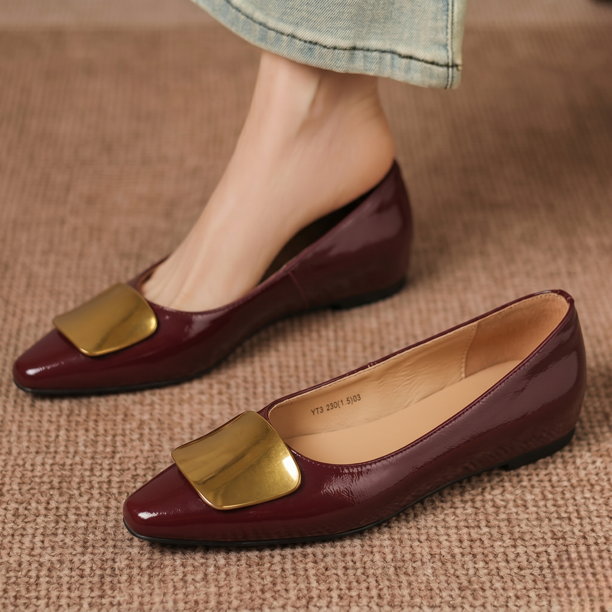 Lorea | Leather-Look Flats