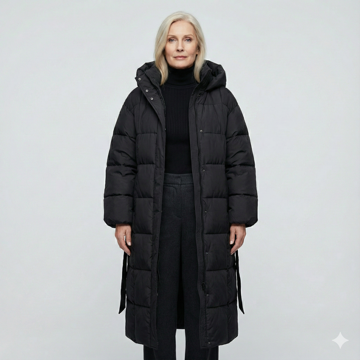 Carmen | Long Belted Puffer Coat