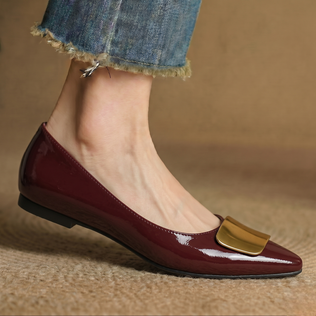 Lorea | Leather-Look Flats