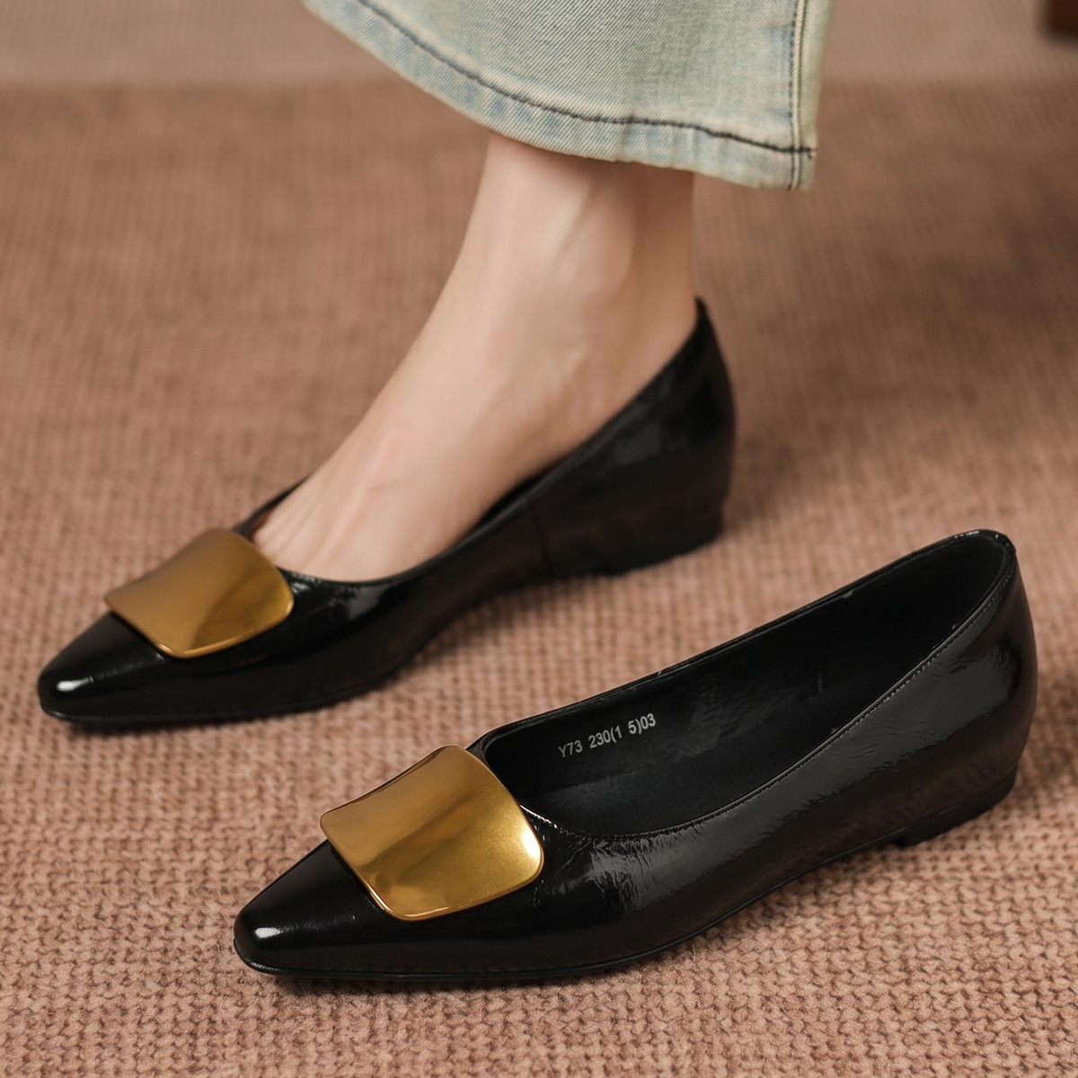 Lorea | Leather-Look Flats