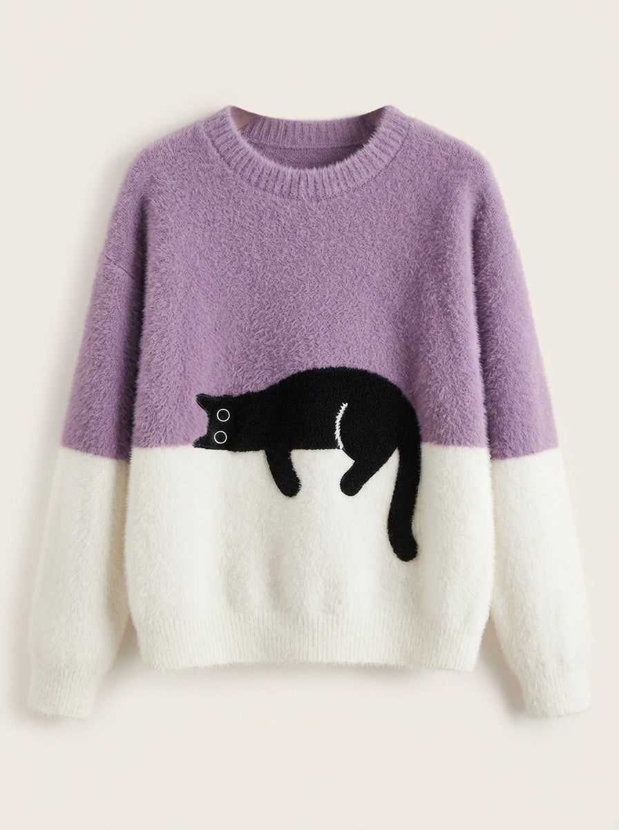 Luna | Cat Graphic Sweatshirt