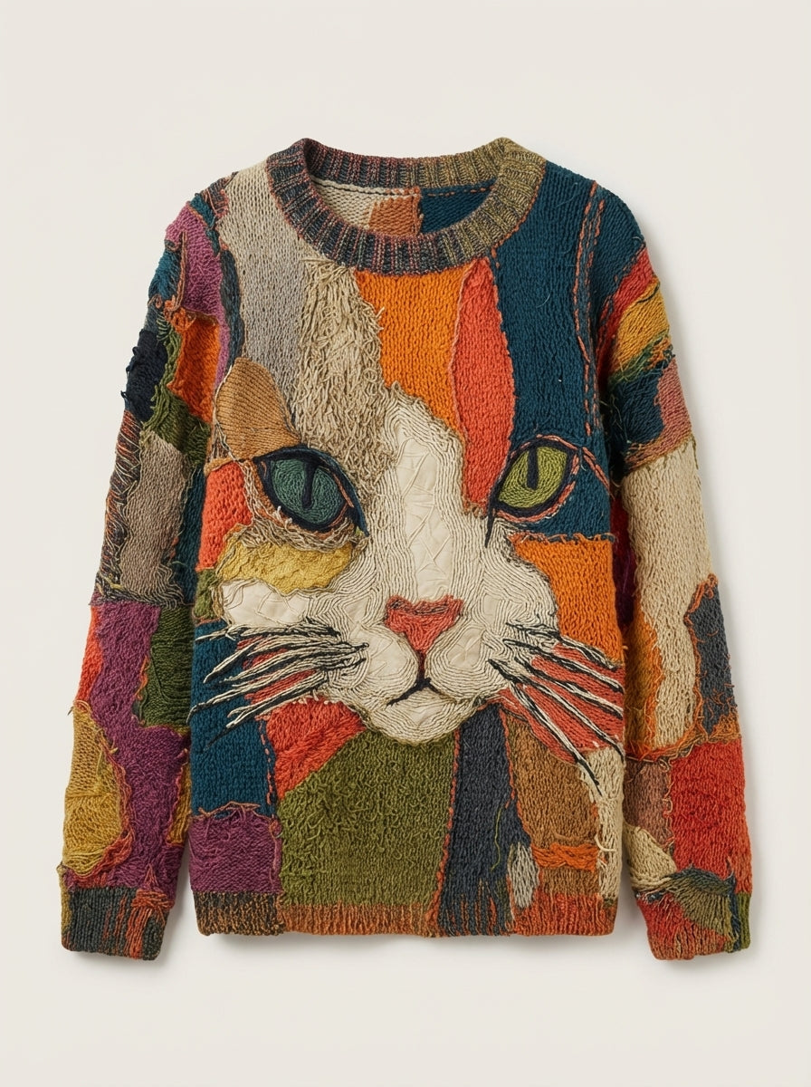 Aria | Artistic Top with Cat