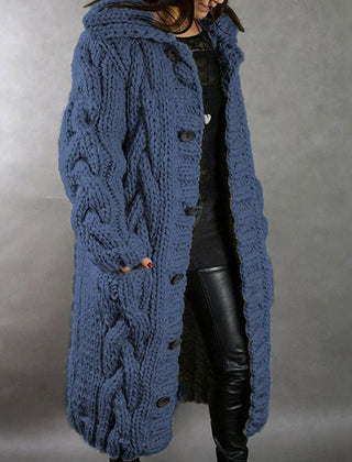 Enid | Cosy Hooded Longline Cardigan