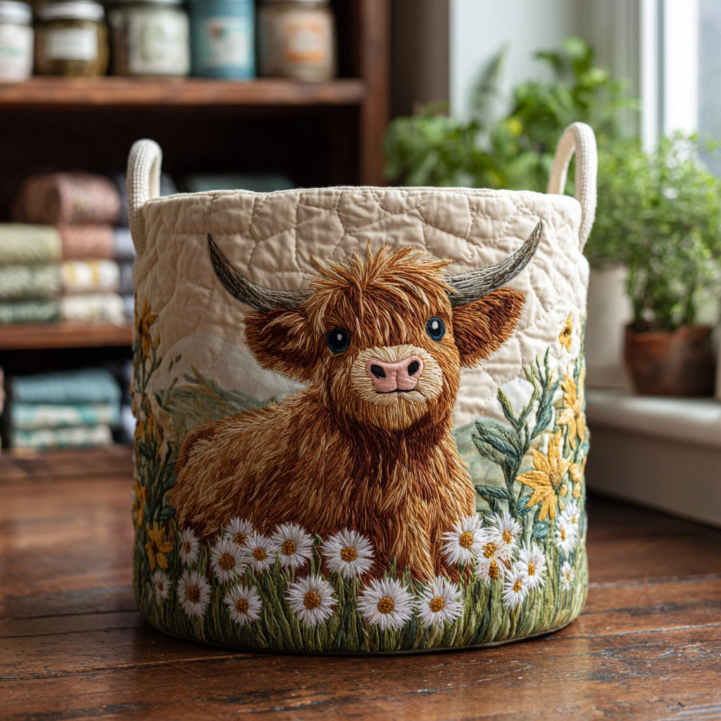 Heather | Highland Charm Quilted Laundry Basket