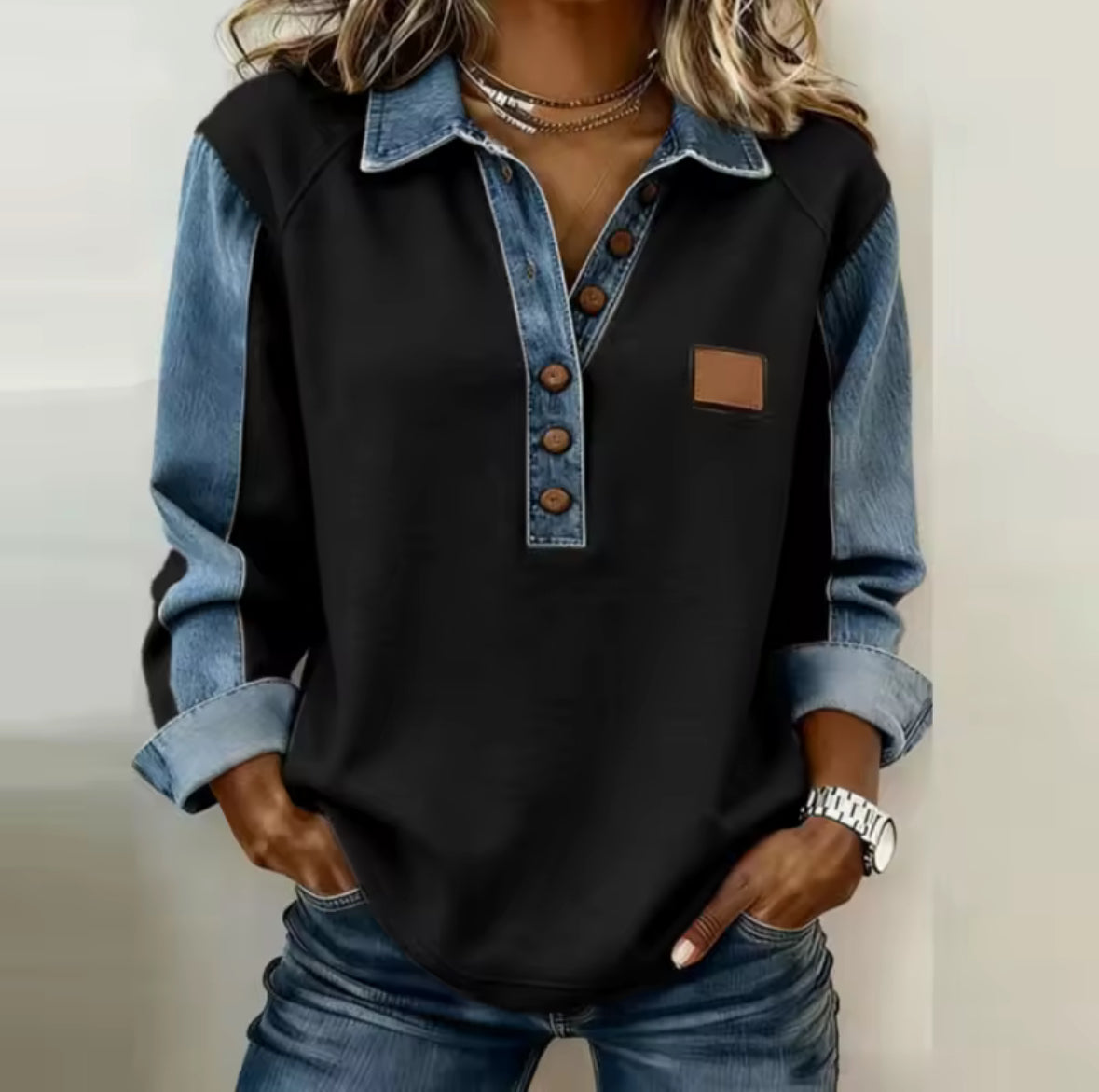 Lydia | Contrast Raglan Sleeve Jumper