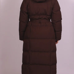 Carmen | Long Belted Puffer Coat