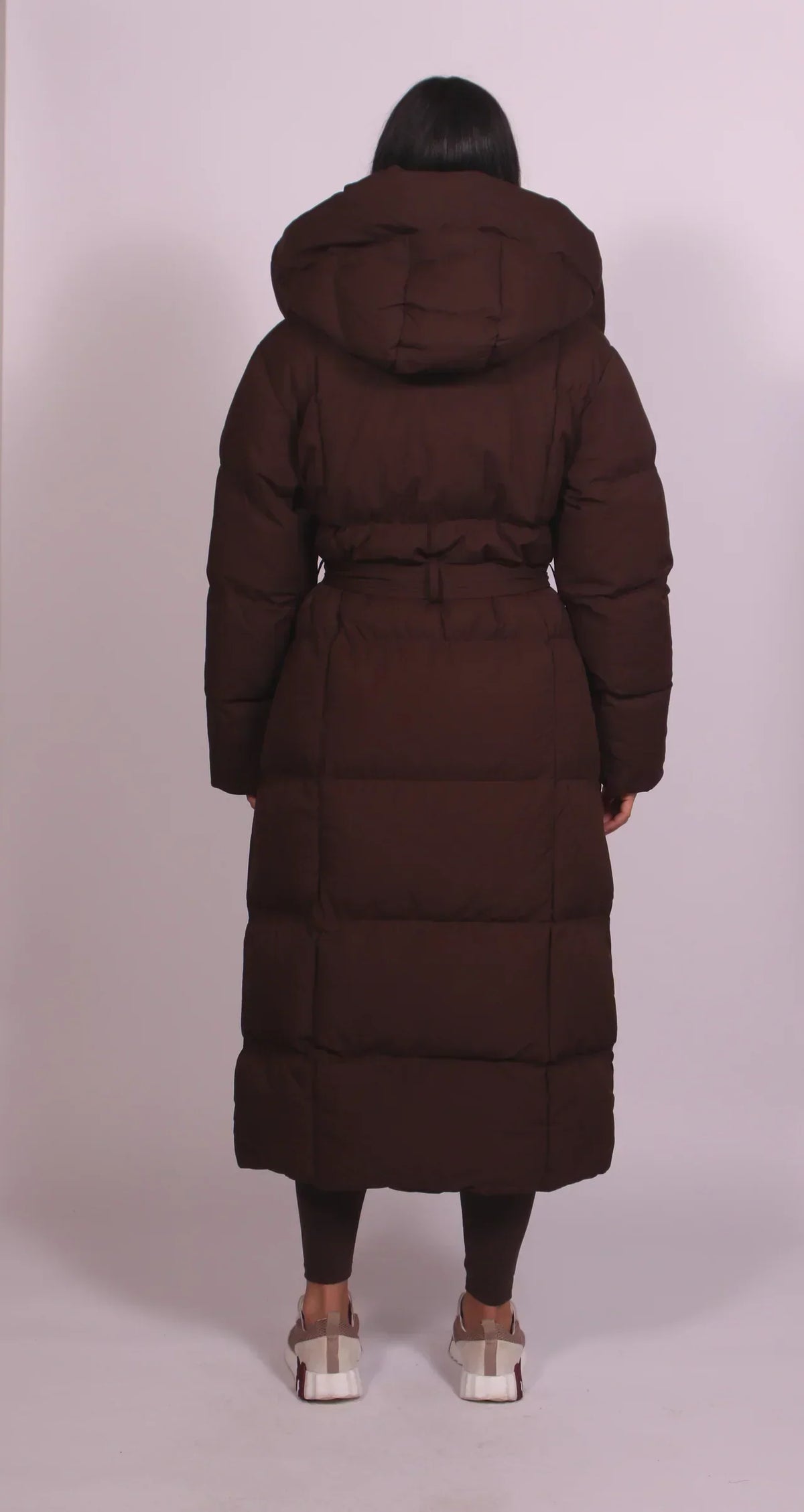 Carmen | Long Belted Puffer Coat