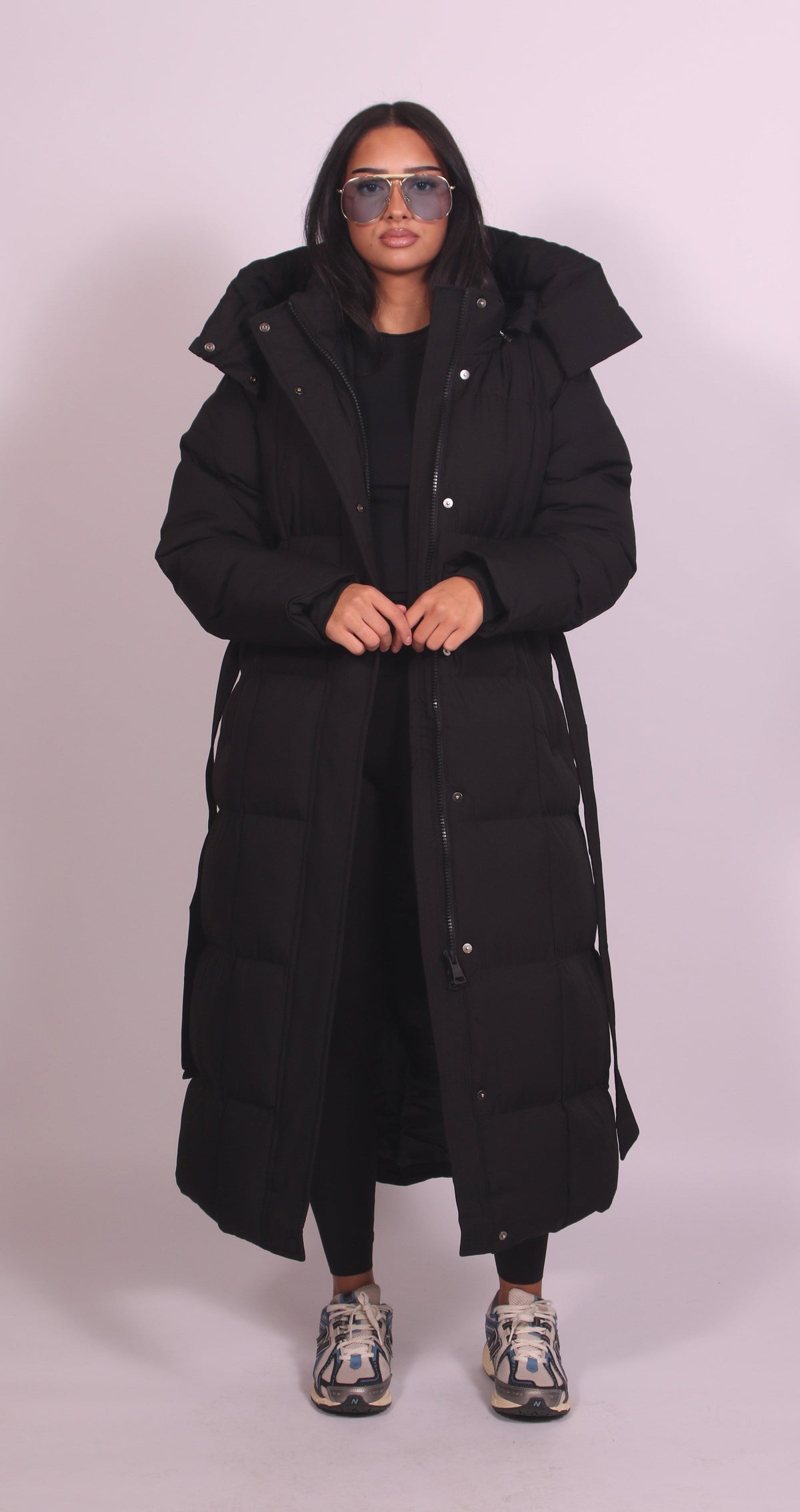 Zoe | Hooded Puffer Longline Coat